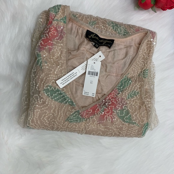 Anthropologie sequined tulle mini dress - Picture 4 of 8